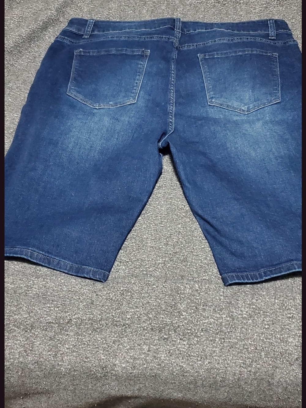 Womens Blue Jean Shorts Size 18